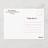 Vrolijk Kerstfeest & Gelukkig Nieuwjaar| Eén foto| Briefkaart (Achterkant)