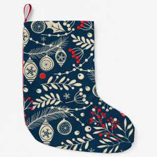 Vrolijk kerstfeest, gelukkig nieuwjaar naadloos pa kleine kerstsok