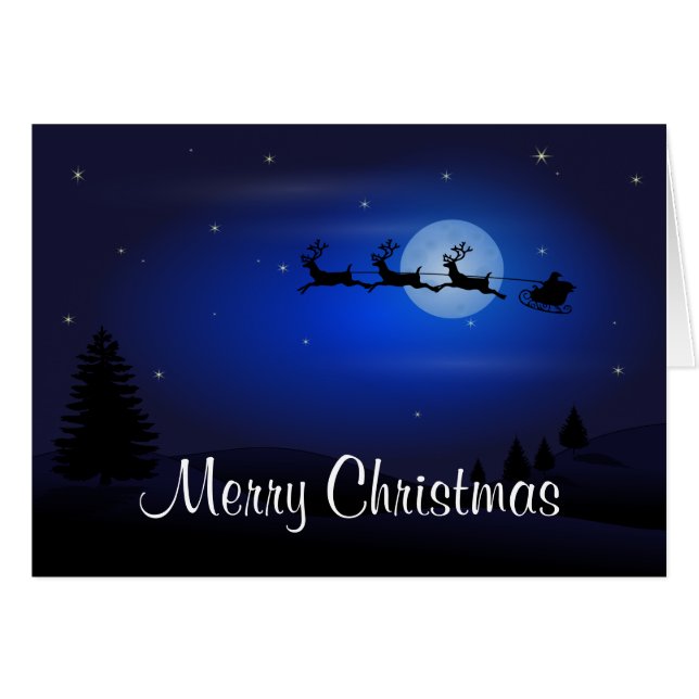 Vrolijk kerstfeest, gelukkig nieuwjaar renrendiers (Voorkant Horizontaal)