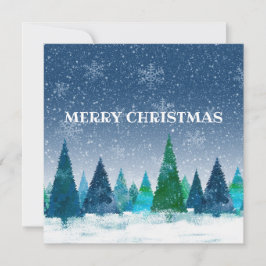 "Vrolijk kerstfeest" gepersonaliseerd Briefkaart