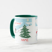 Vrolijk Kerstfeest- gepersonaliseerde mok (Voorkant links)