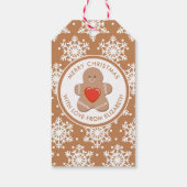 Vrolijk kerstfeest | Gingerbrood Man Cadeaulabel (Achterkant)