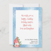 Vrolijk kerstfeest Gnome Foto Persoonlijk Kerstfee (Achterkant)