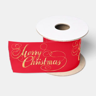 Vrolijk kerstfeest (GOLD) Lint