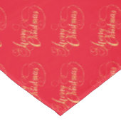 Vrolijk kerstfeest (GOLD) Tafelkleed (Gekanteld)