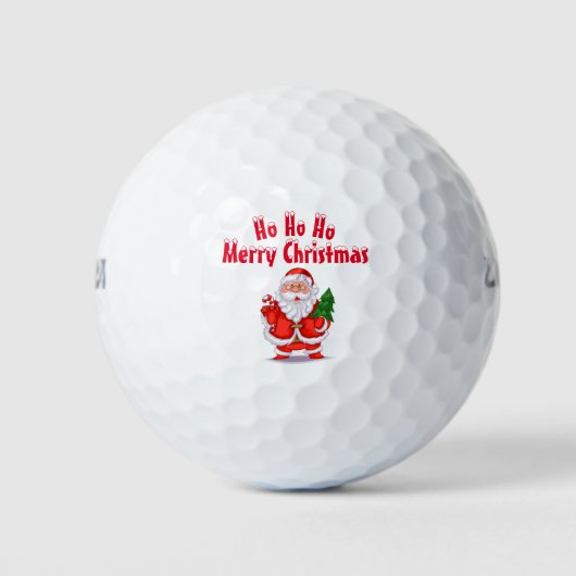 Vrolijk kerstfeest golfballen (Voorkant)