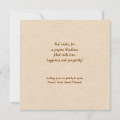 Vrolijk Kerstfeest Gouden Boog Kaart (Achterkant)