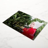 vrolijk kerstfeest | Gouden Glitz foto overlay Folie Feestdagenkaart (Gedraaid)