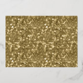 vrolijk kerstfeest | Gouden Glitz foto overlay Folie Feestdagenkaart (Achterkant)