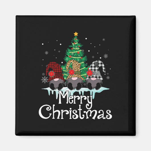 Vrolijk Kerstfeest Grappig Familie Matching Kerstm Magneet (Voorkant)