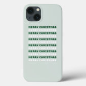 Vrolijk kerstfeest, groene kerstkunst, feestdag Case-Mate iPhone case (Achterkant)