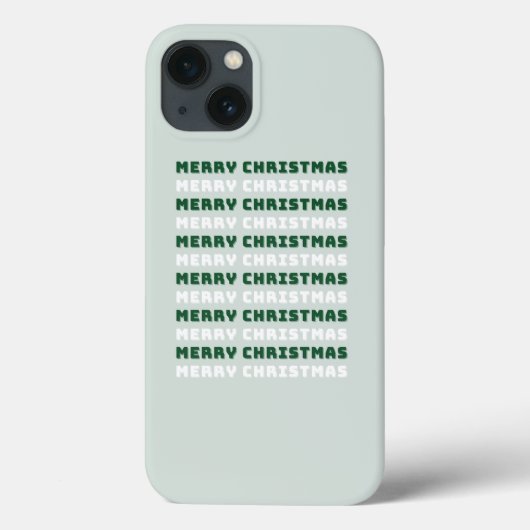 Vrolijk kerstfeest, groene kerstkunst, feestdag Case-Mate iPhone case (Achterkant)
