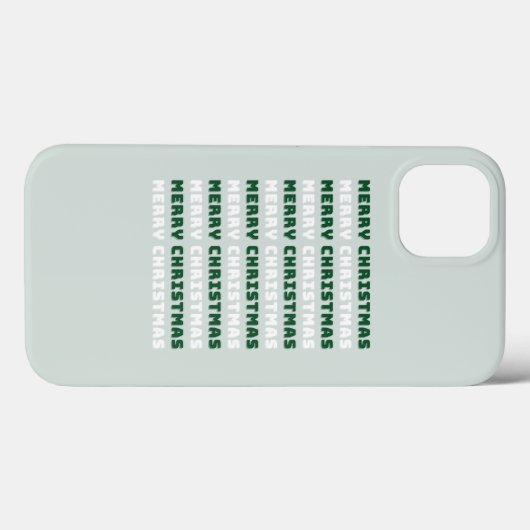 Vrolijk kerstfeest, groene kerstkunst, feestdag Case-Mate iPhone case (Achterkant (horizontaal))