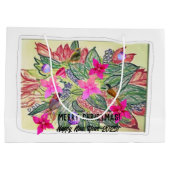 Vrolijk kerstfeest! groot cadeauzakje (Achterkant)