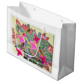 Vrolijk kerstfeest! groot cadeauzakje (Voorkant Gekanteld)