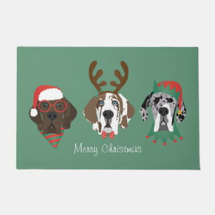 Vrolijk Kerstfeest Grote Deen Honden Deurmat