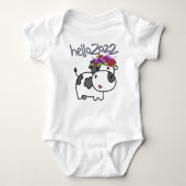 Vrolijk kerstfeest Hallo 2022 Vaarwel 2021 Funny K Romper (Voorkant)