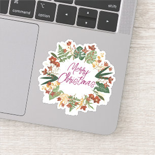 Vrolijk Kerstfeest Halloween Nieuwjaar Sticker