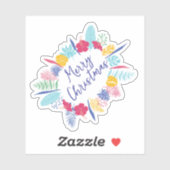 Vrolijk Kerstfeest Halloween Nieuwjaar Sticker (Vel)