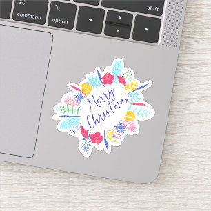 Vrolijk Kerstfeest Halloween Nieuwjaar Sticker