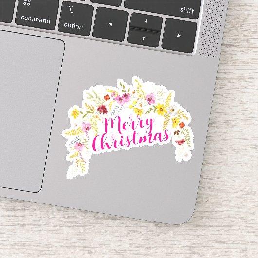 Vrolijk Kerstfeest Halloween Nieuwjaar Sticker (Detail)