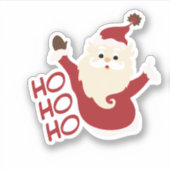 Vrolijk Kerstfeest Halloween Nieuwjaar Sticker (Voorkant)