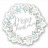 Vrolijk Kerstfeest Halloween Nieuwjaar Sticker (Voorkant)