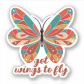 Vrolijk Kerstfeest Halloween Nieuwjaar Sticker (Voorkant)