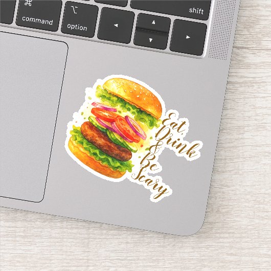 Vrolijk Kerstfeest Halloween Nieuwjaar Sticker (Detail)