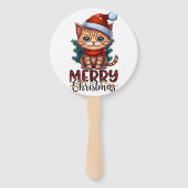 Vrolijk kerstfeest handwaaier (Achterkant)