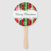 Vrolijk kerstfeest handwaaier (Voorkant)