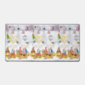 Vrolijk kerstfeest Happy Birthday Desk Mat (Voorkant)