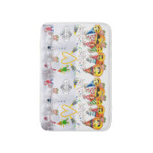 Vrolijk kerstfeest Happy Birthday Douche Mat badka (Voorkant Verticaal)