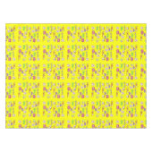 Vrolijk kerstfeest Happy Birthday Tafelkleed (Voorkant (Horizontaal))