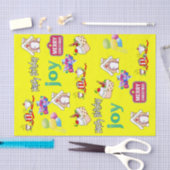 Vrolijk kerstfeest Happy Birthday Tissue Paper Tissuepapier (Craft)