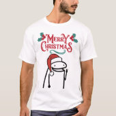 Vrolijk kerstfeest Happy Meme T-shirt (Voorkant)