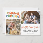 Vrolijk kerstfeest Happy Nieuwjaar Foto (Voorkant)