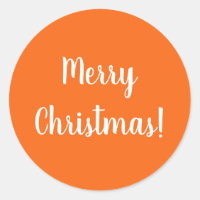 Vrolijk kerstfeest, heldere Oranje typografie