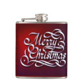 Vrolijk kerstfeest heupfles (Voorkant)