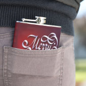 Vrolijk kerstfeest heupfles