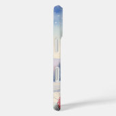 Vrolijk Kerstfeest Hippo Kerstmuts en sjaal Case-Mate iPhone Case (Achterkant / Rechts)