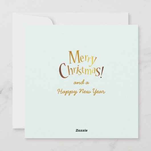 Vrolijk Kerstfeest Hippo Kerstmuts en sjaal Feestdagenkaart (Achterkant)