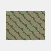 Vrolijk kerstfeest, Holly Berry Branches - Geperso Fleece Deken (Voorkant (Horizontaal))
