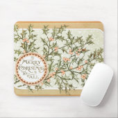 Vrolijk kerstfeest Holly Classic  Holiday Muismat (Met muis)