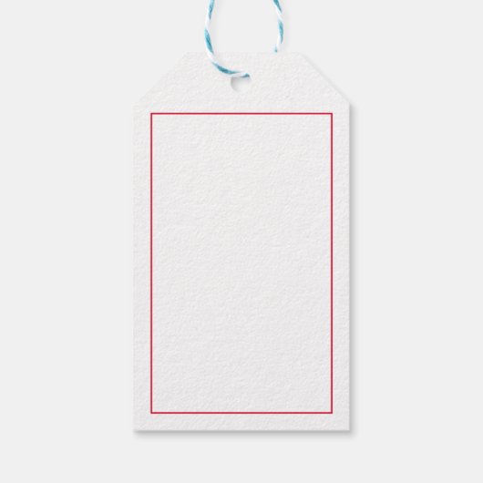 Vrolijk kerstfeest Holly Sprig - Aangepaste foto - Cadeaulabel (Achterkant)