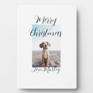 Vrolijk Kerstfeest hond kat foto vakantie cadeaus  Fotoplaat