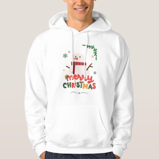 Vrolijk kerstfeest hoodie (Voorkant)