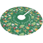 Vrolijk Kerstfeest Iedereen Boom Rok Kerstboom Rok (Gekanteld)