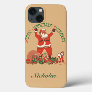 Vrolijk kerstfeest, iedereen!  kerstman iPhone 13 hoesje