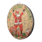 Vrolijk kerstfeest, iedereen! kerstman dartbord (Voorkant Rechts)